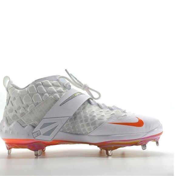 Nike Force Zoom Trout 6 Mens Baseball Cleats Size 15 Metal AT3464-105 Or… - Picture 6 of 7